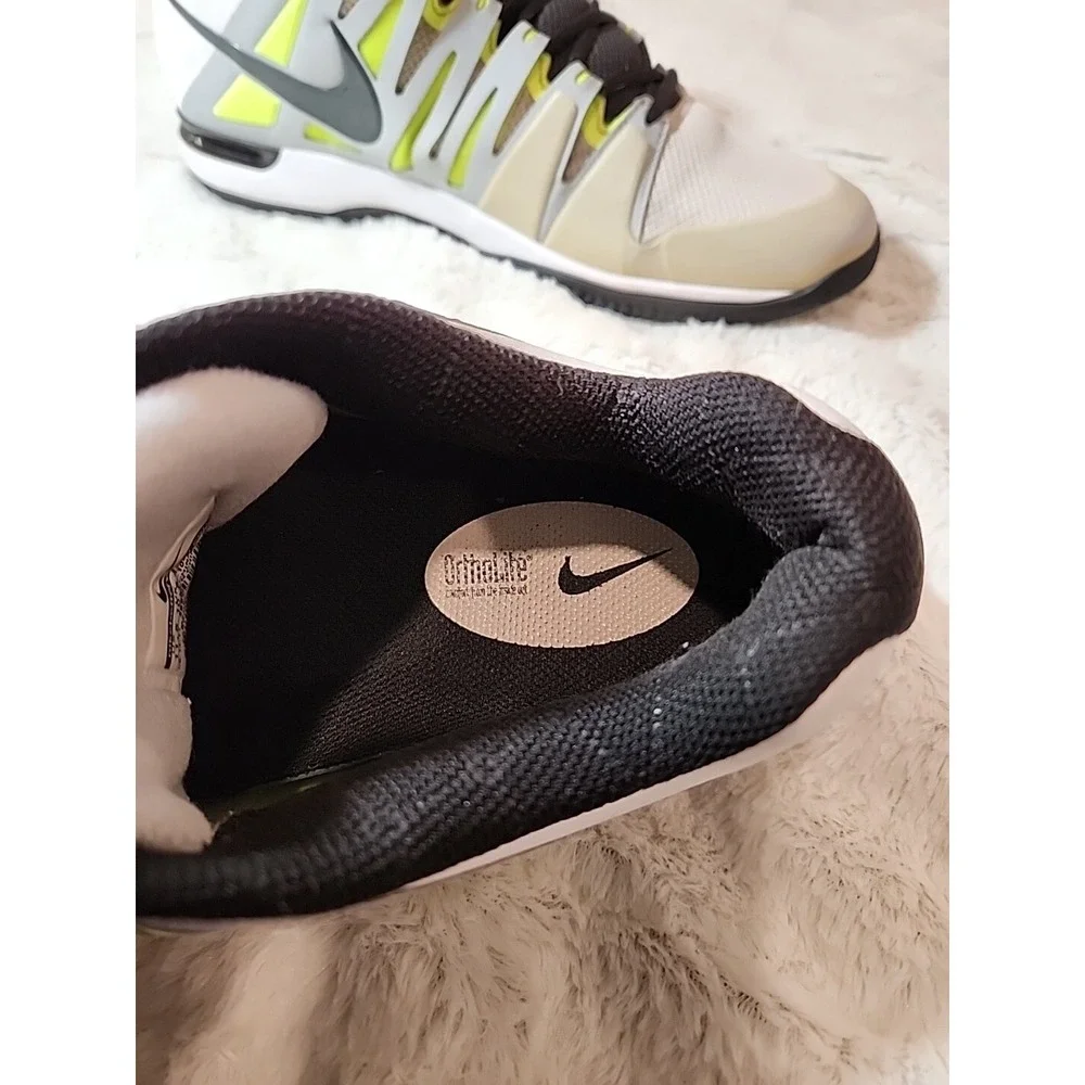 Nike‎ Zoom Vapor 9 Tour Platinum Volt Federline Tennis Shoes Sneakers Men's 11.5